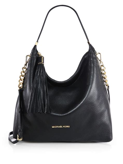 michael kors e 1312|MICHAEL KORS shoulder bag/leather/BLK/E.